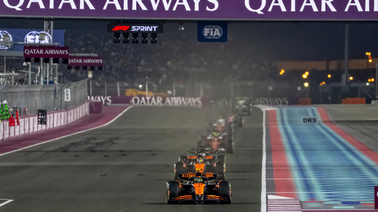 F1 racing at Losail International Circuit