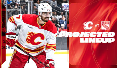 Projected Lineup - Flames @ Rangers