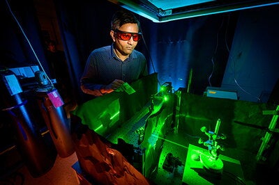 Shrinking the carbon footprint of chemical manufacturing with lasers, solar radiation