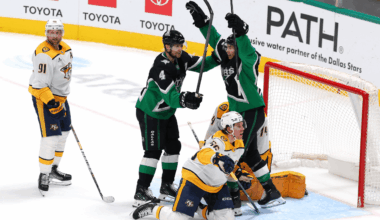 Robertson scores winner, Stars overcome Predators in OT