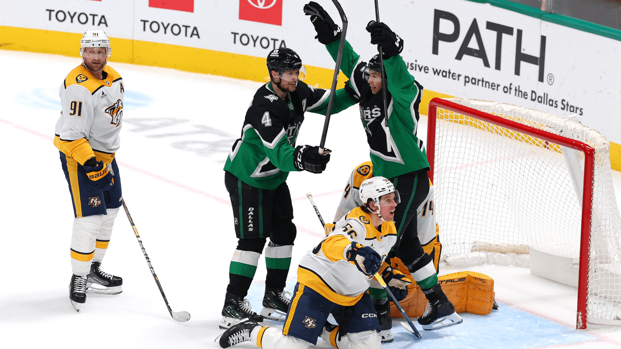 Robertson scores winner, Stars overcome Predators in OT