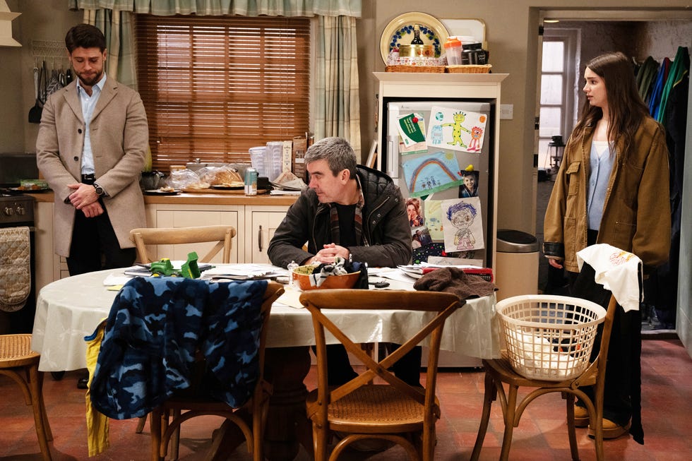 Sarah Sugden, Joe Tate, Cain Dingle, Emmerdale sarah sugden, joe tate, cain dingle, emmerdale