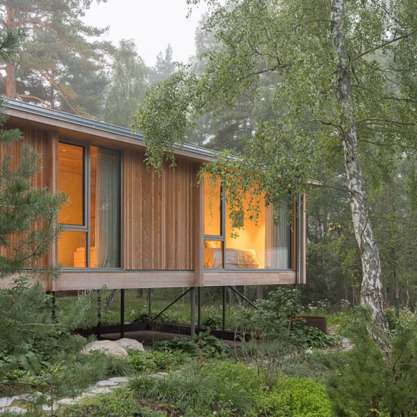 Swedish house on stilts