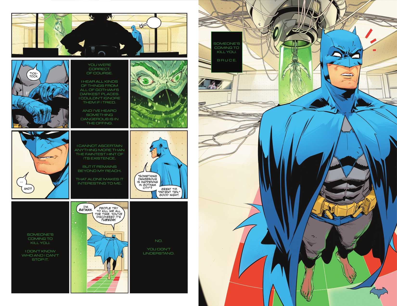 Joker Warns Bruce Wayne in Batman #7