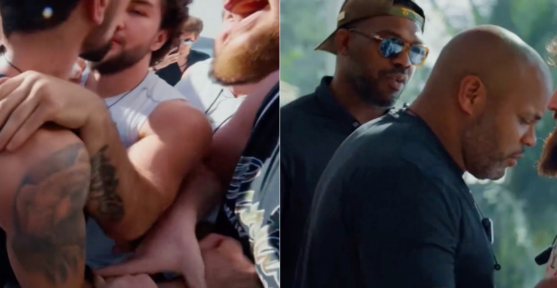 Jon Jones disarms fighter who pulled knife during Russian reality show