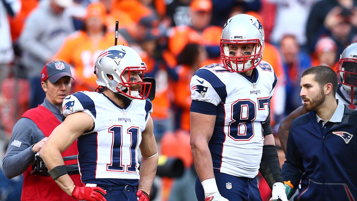 Julian Edelman and Rob Gronkowski