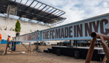 New York City FC Installs Final Steel Beam at Etihad Park on Schedule, Completing the Structural Frame of New York City’s First-Ever Soccer-Specific Stadium