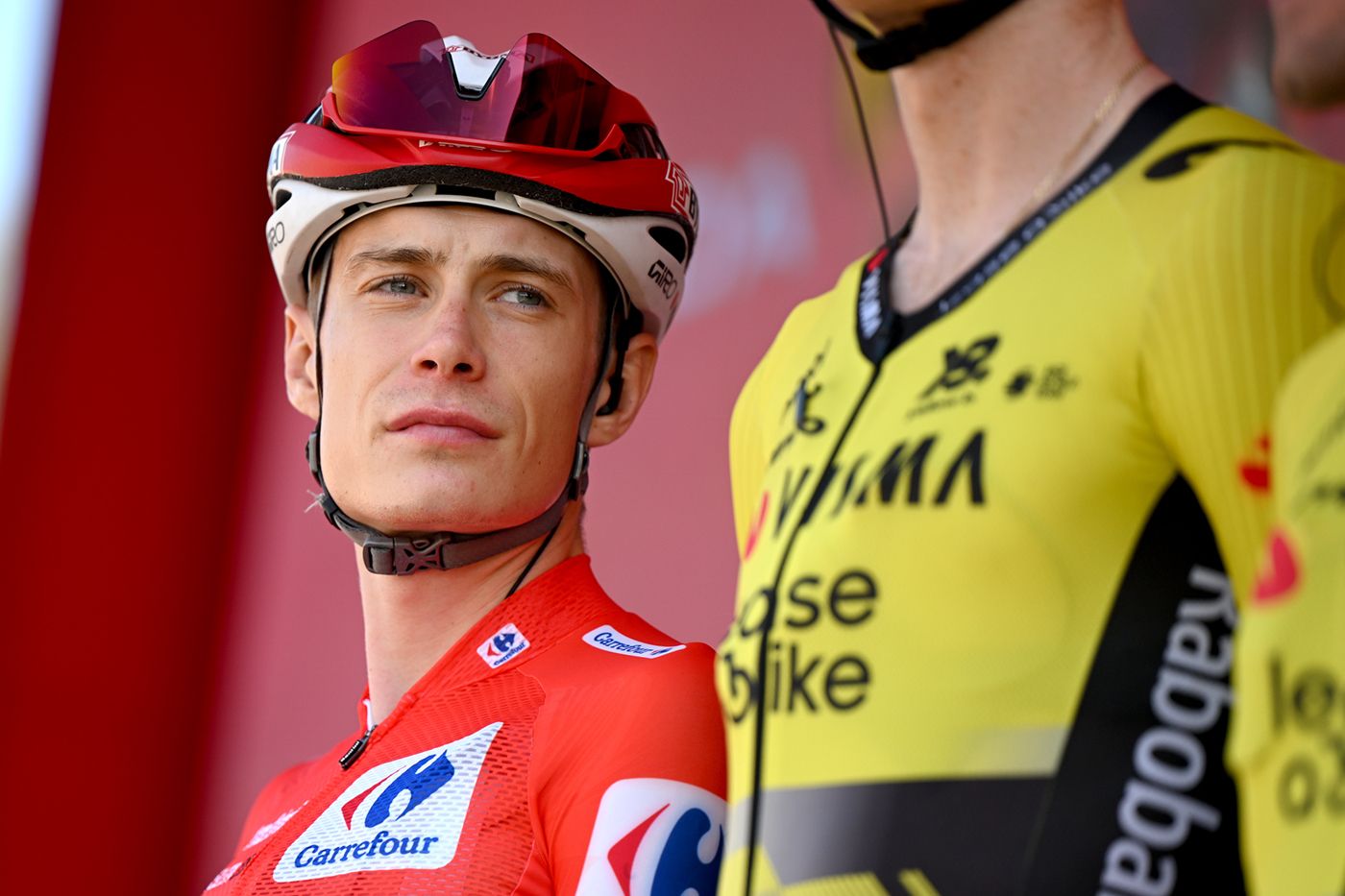 CABEZON DE LA SAL, SPAIN - SEPTEMBER 05: Jonas Vingegaard of Denmark and Team Visma