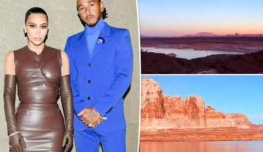 Kim Kardashian and Lewis Hamilton share epic photos from romantic Lake Powell trip