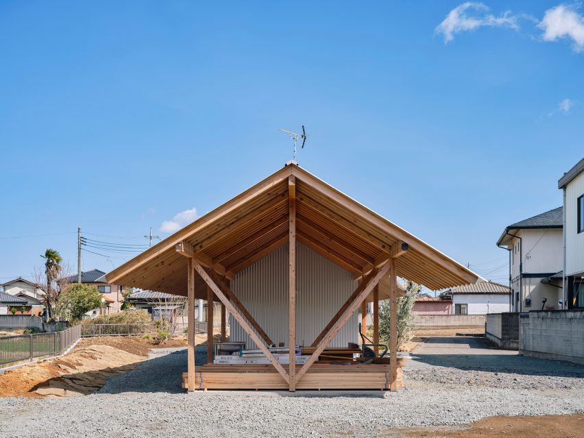 View of An Unfinished House by Kraft Architects