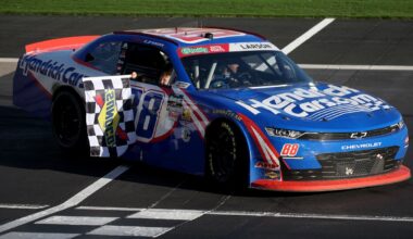 Kyle Larson wins NASCAR O'Reilly race at Las Vegas, extending JRM streak