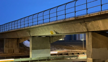 Saskatoon overpass damage.
