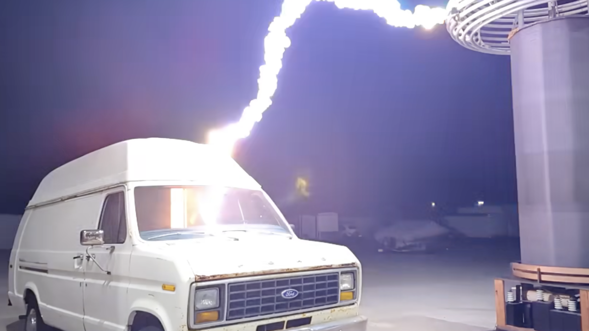 Kindly Uncle Unleashes Fires of Hell With Giant Boosted Tesla Coil