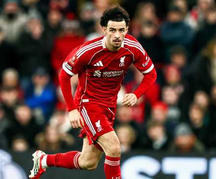 Liverpool midfielder Curtis Jones