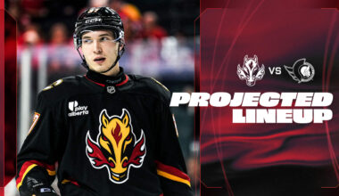 Projected Lineup - Flames vs. Senators
