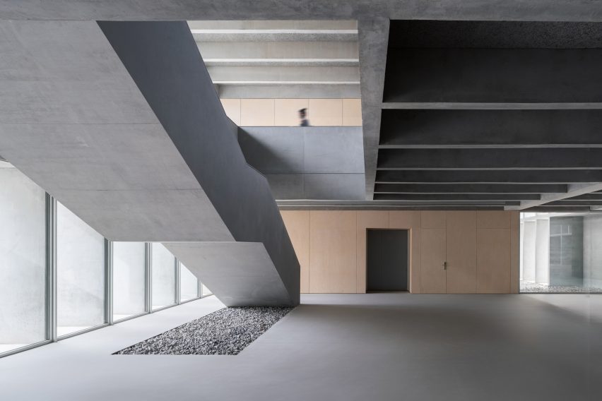 Circulation area within the Faculty of Tourism by Vaillo + Irigaray Architects