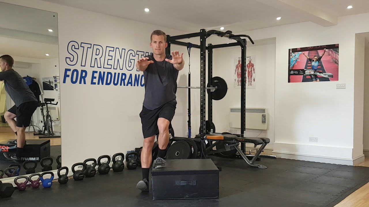 Deficit Single Leg Squat - YouTube