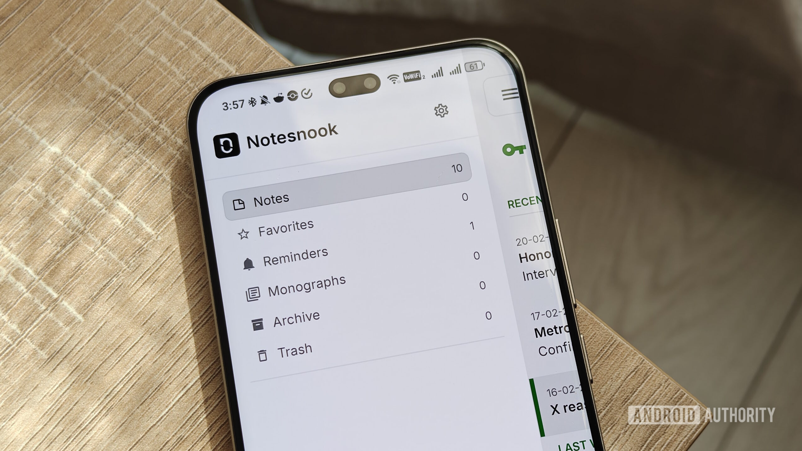 a menu showing different options in notesnook a menu showing different options in notesnook