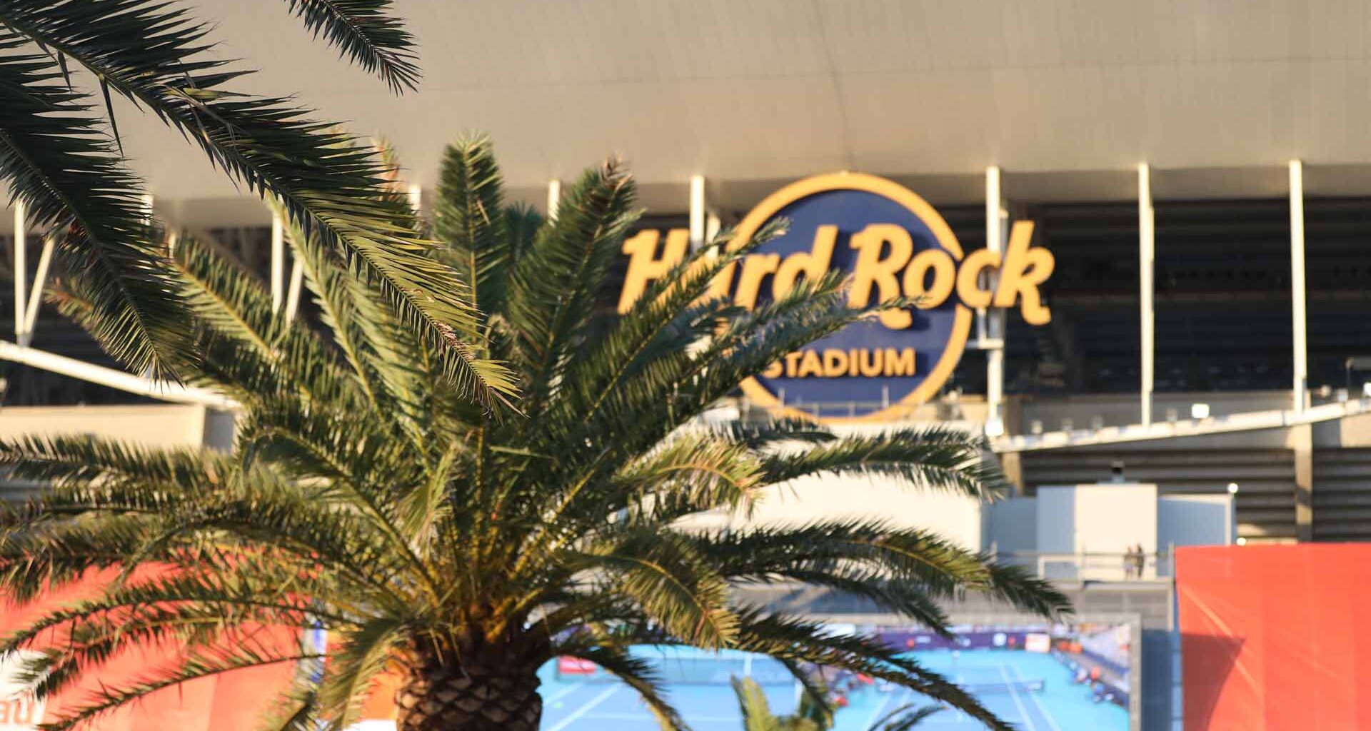 The Miami Open presented by Itau is played at Hard Rock Stadium.