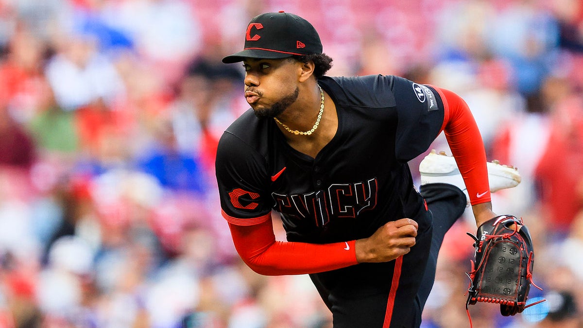 Hunter Greene on the mound