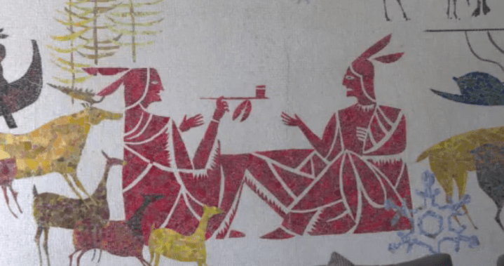 ‘A pleasant discovery’: Historic mural restored at Edmonton housing conversion site - Edmonton