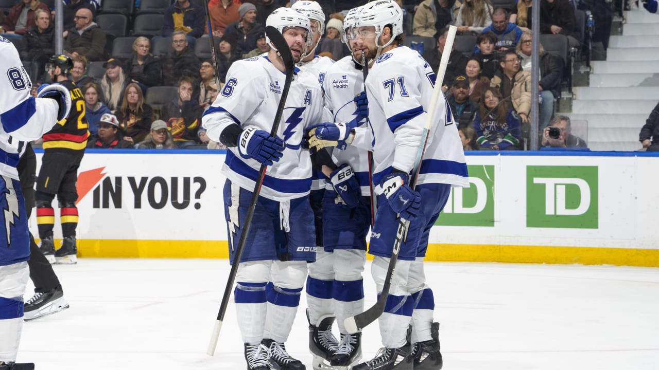Kucherov has 3 points, Lightning power past Canucks