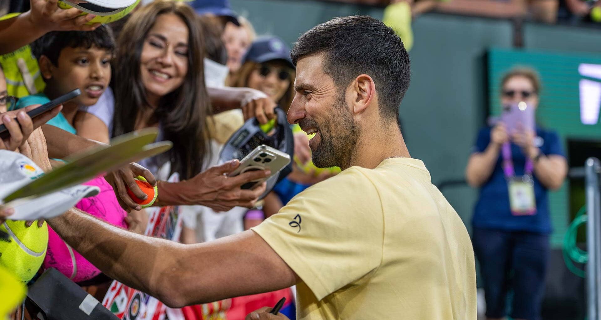 Novak Djokovic will face Kamil Majchrzak or Giovanni Mpetshi Perricard in his Indian Wells opening match.