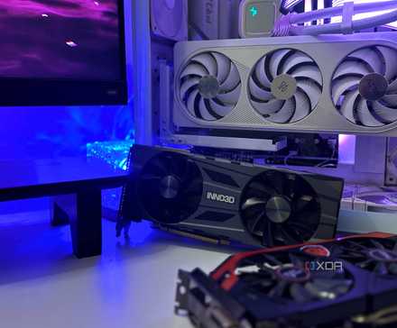 3 different generations of NVIDIA graphics cards.