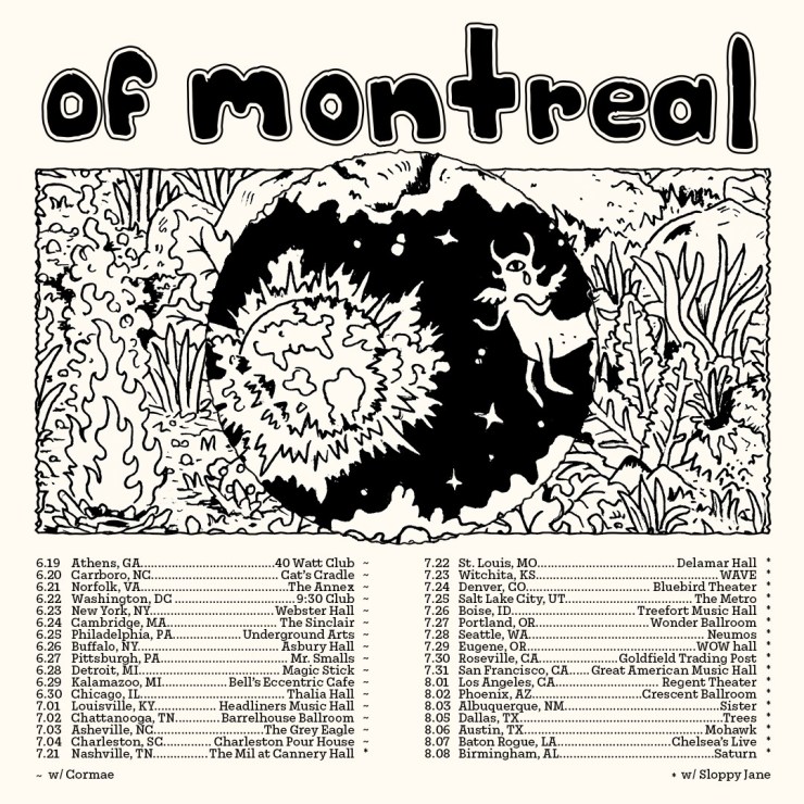 of Montreal 2026 tour admat