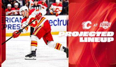Projected Lineup - Flames @ Kings