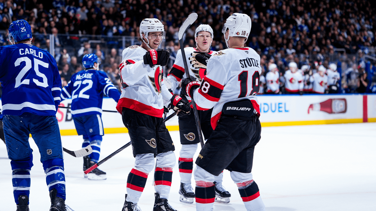 Cozens gets 3 points, Senators defeat Maple Leafs