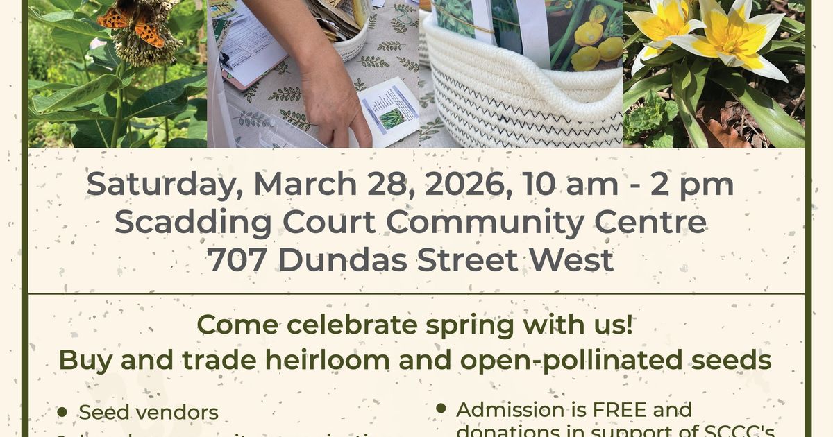 Downtown Toronto Seedy Saturday