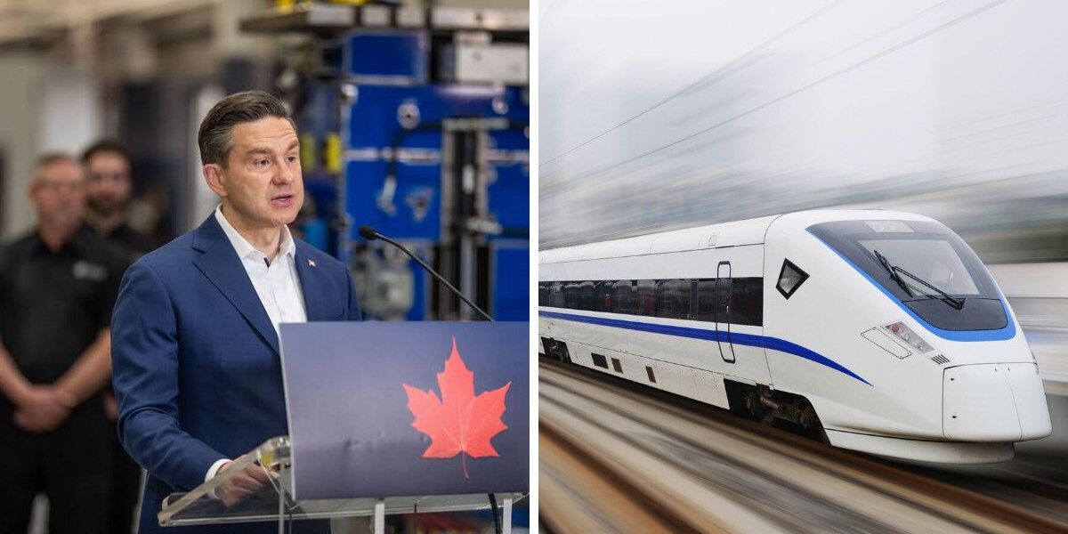 Pierre Poilievre is trying to derail the Toronto–Quebec City high-speed rail project
