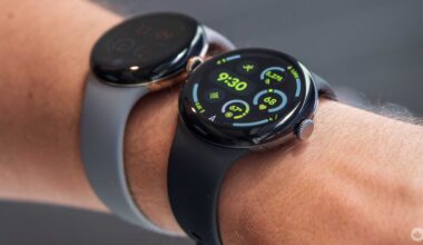 Two Google Pixel Watch 3 devices on a wrist