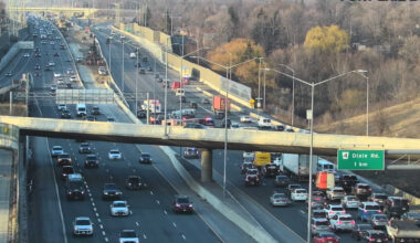 qew crash lanes closed mississauga