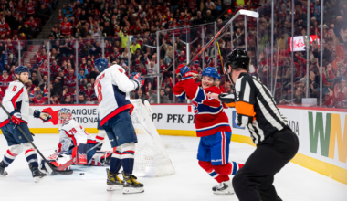 Caufield scores twice, Canadiens top Capitals to push point streak to 7