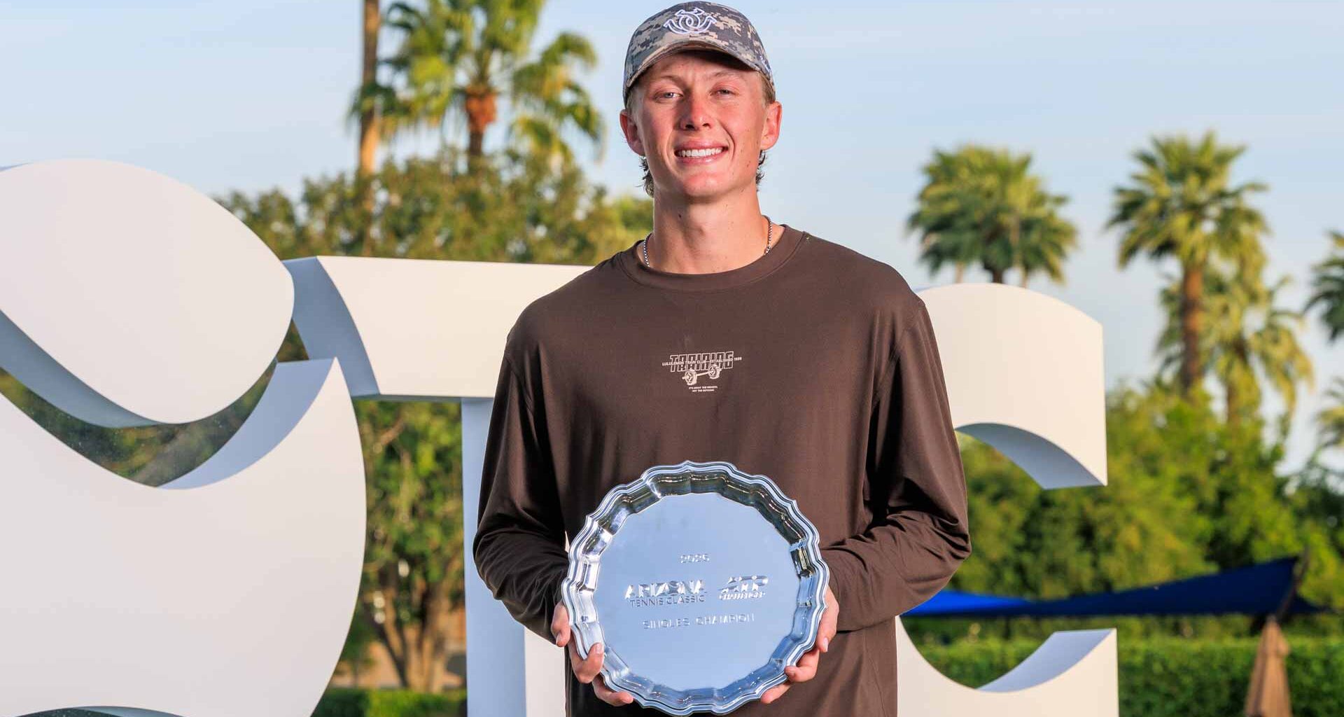 Ethan Quinn wins the ATP Challenger 175 event in Phoenix, Arizona.