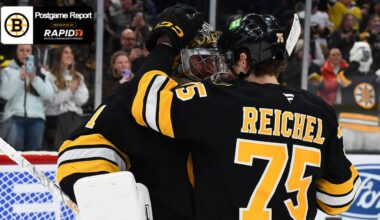 Reichel Posts Two Points In Bruins Debut, Win Over Winnipeg
