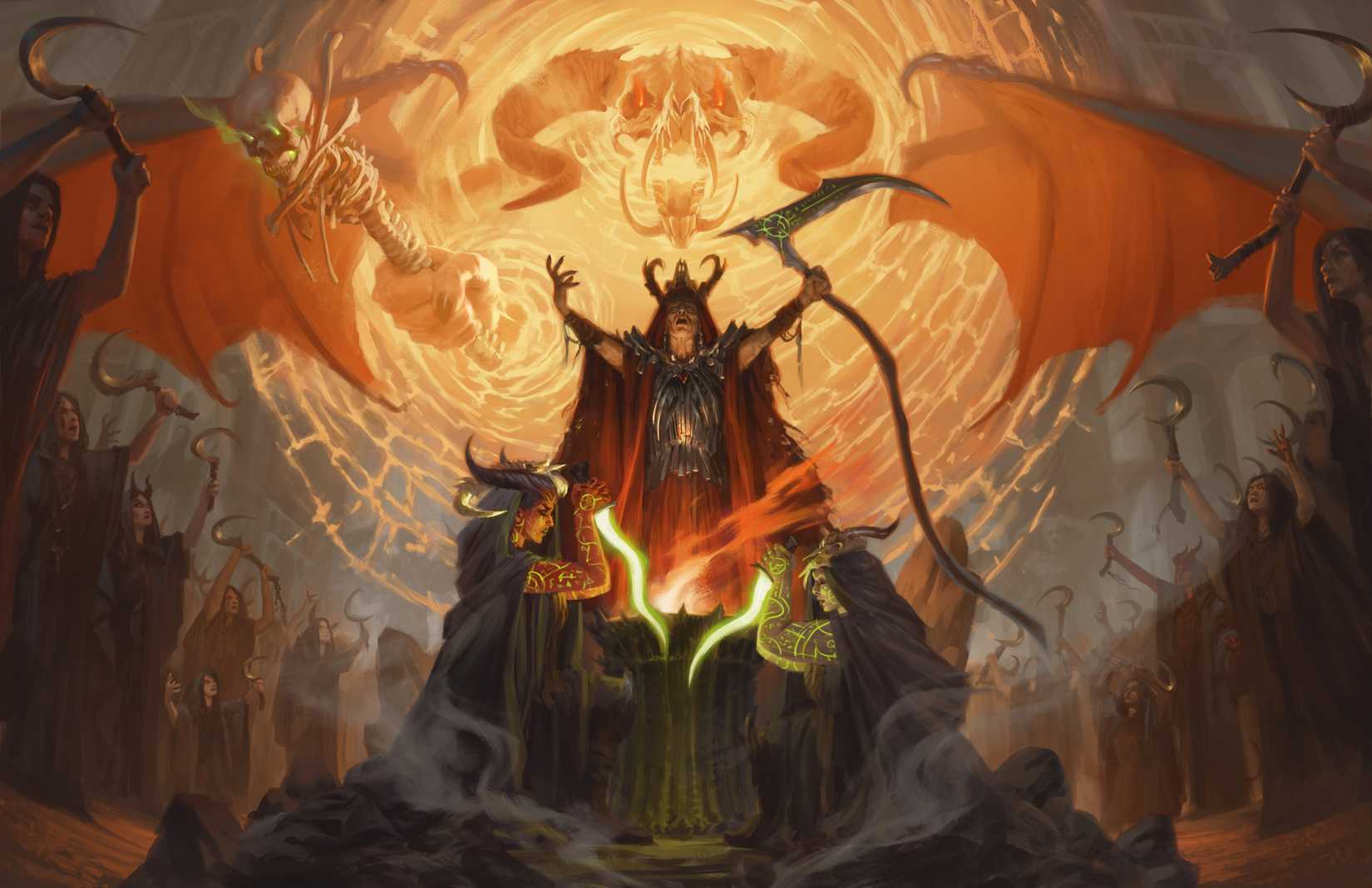 Some kind of dark ritual art presented in D&D