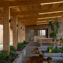 Pamba Bike Shelter / URLO Studio - Interior Photography, Wood, Concrete, Beam