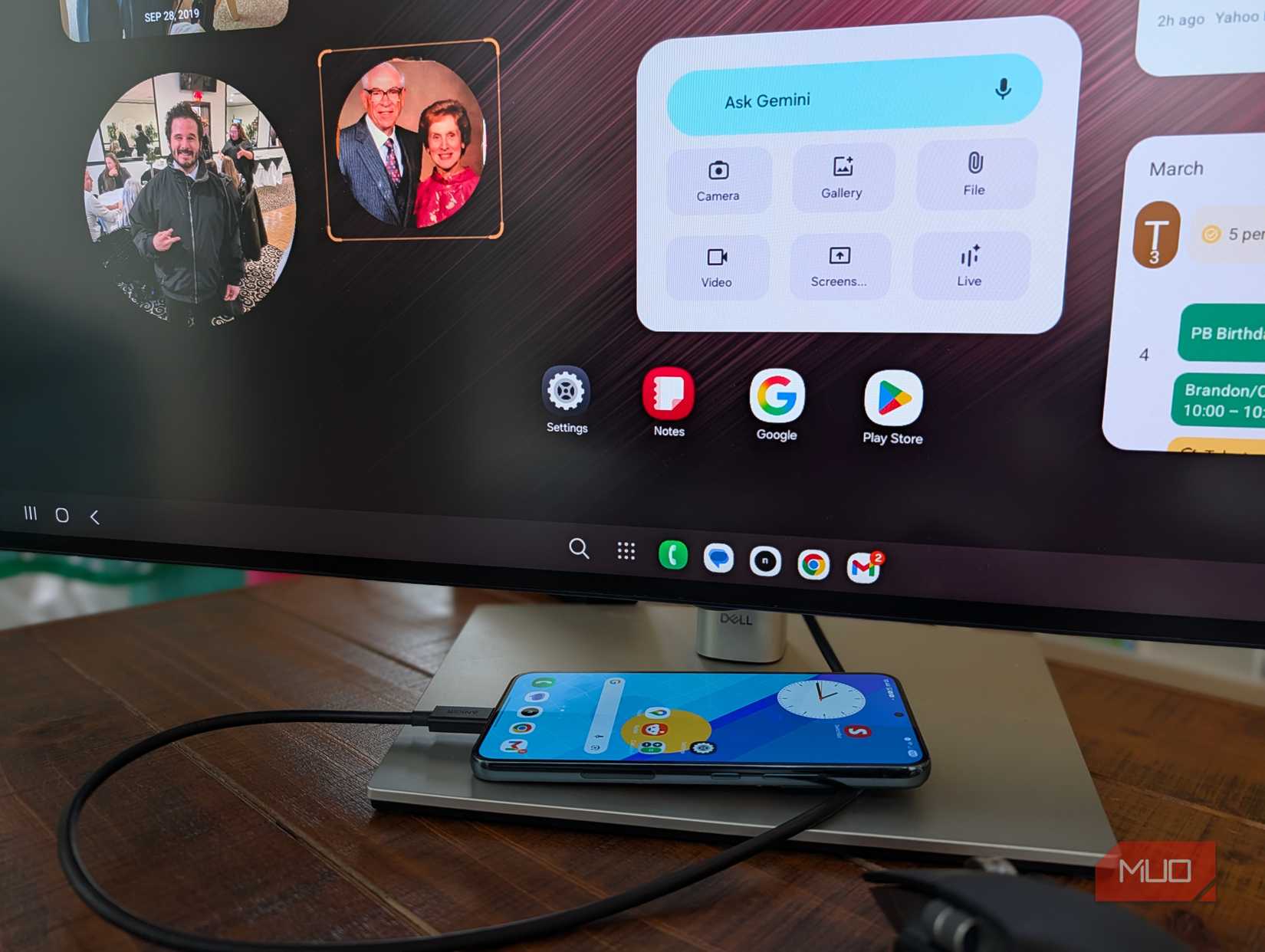 Resize widgets in dex