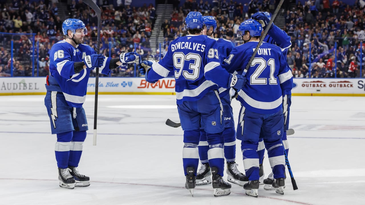 Kucherov has 2 assists, reaches 1,100 points in Lightning win against Red Wings