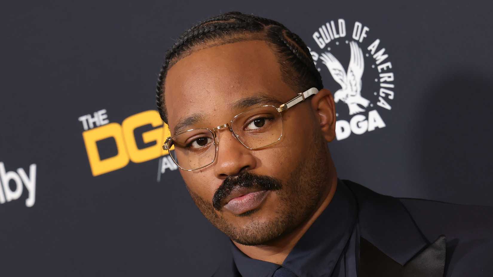 Ryan Coogler stonefaced in close-up on the 2026 DGA Awards red carpet