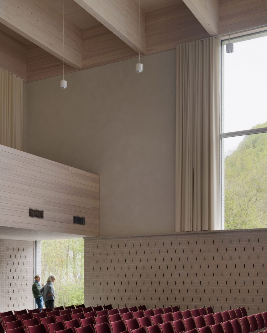 Church hall interior