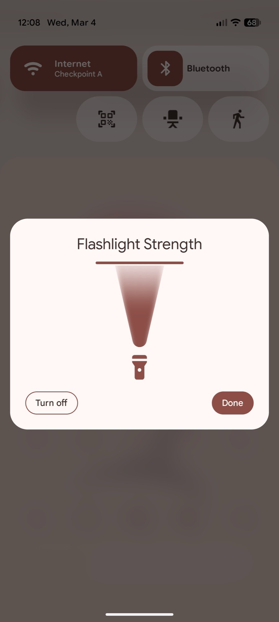 screenshot android 16 qpr3 flashlight 2