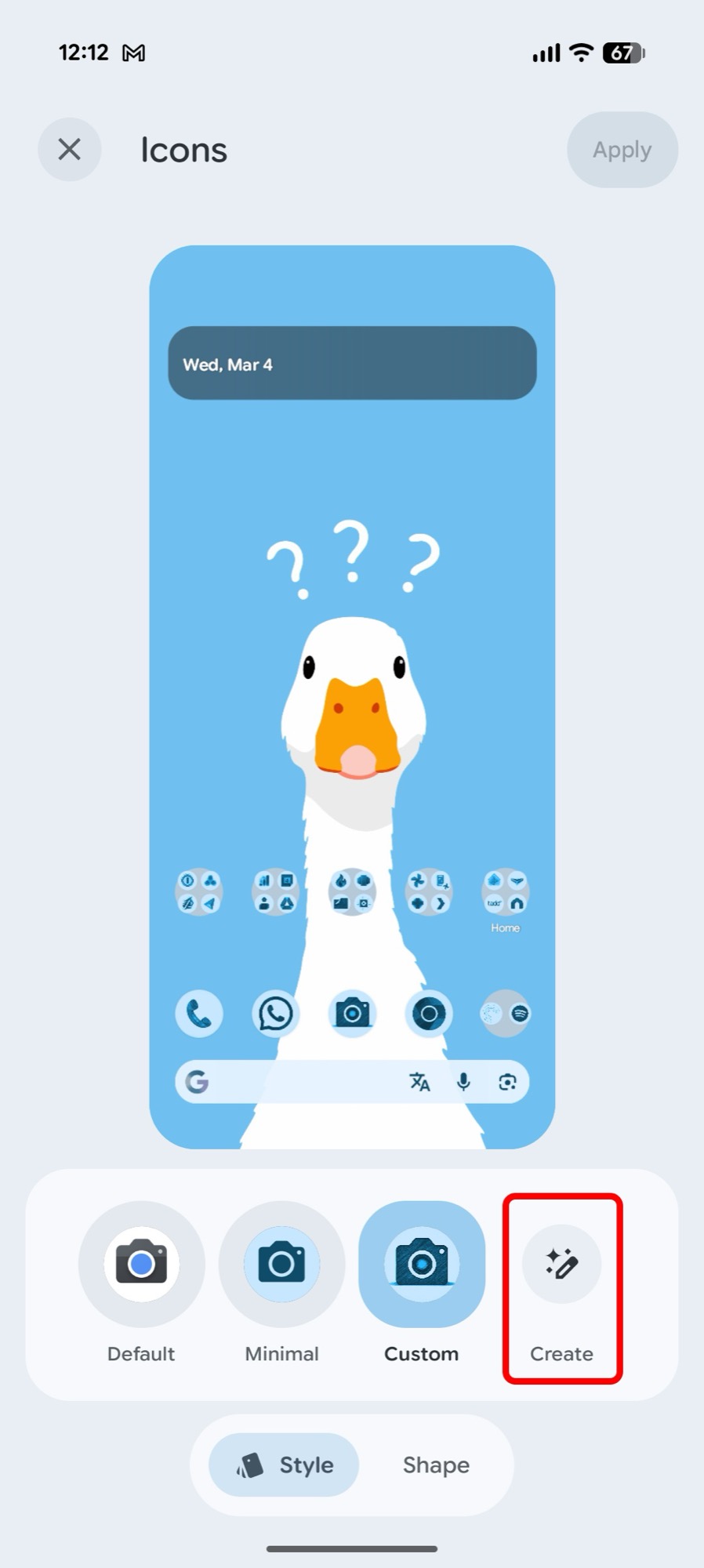 screenshot android 16 qpr3 wallpaper style icons create