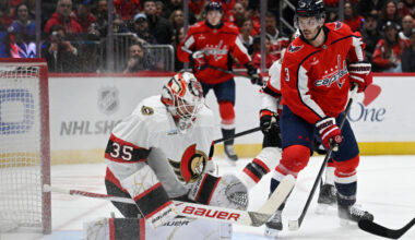 Cole Hutson scores in NHL debut as Capitals beat Senators