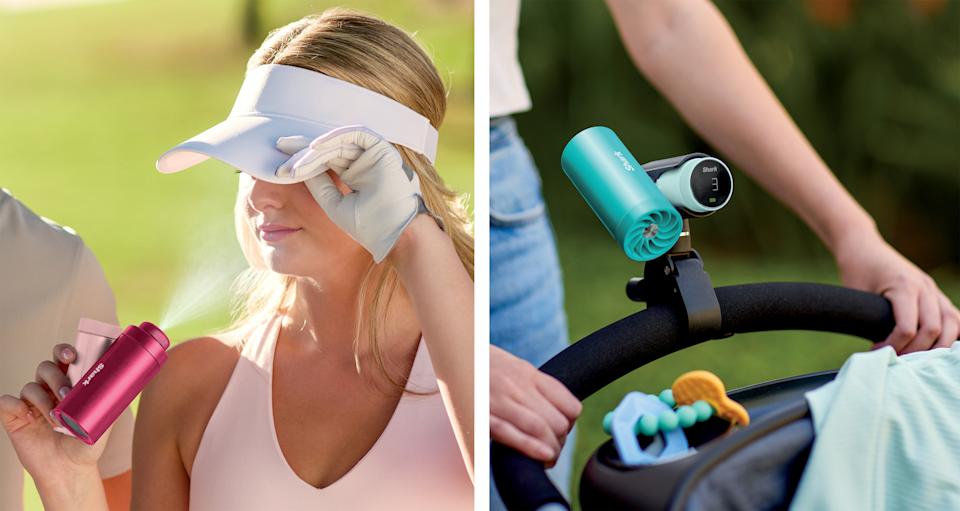 The Shark ChillPill in use in various scenarios.