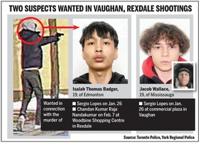 Isaiah Thomas Badger and Jacob Wallace are wanted in connection with homicide investigations.