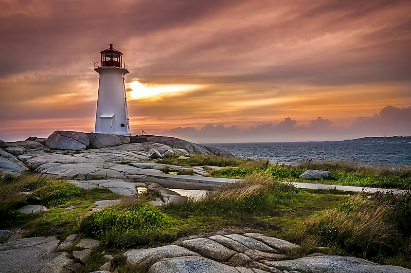 The famous Peggy's Cove lighthouse.